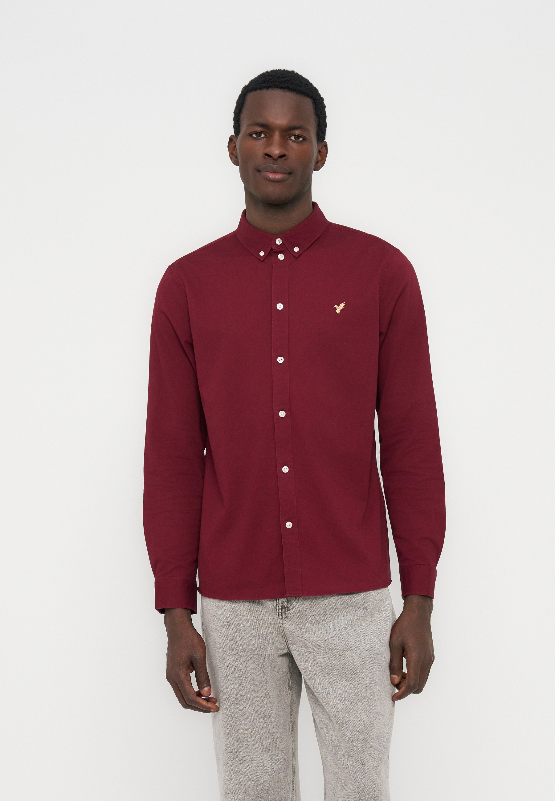 FYLTR Camicia Uomo Manica Lunga Oxford – Colore Rosso Cardinale, Taglia XL, Vestibilità Regolare, Tessuto Resistente