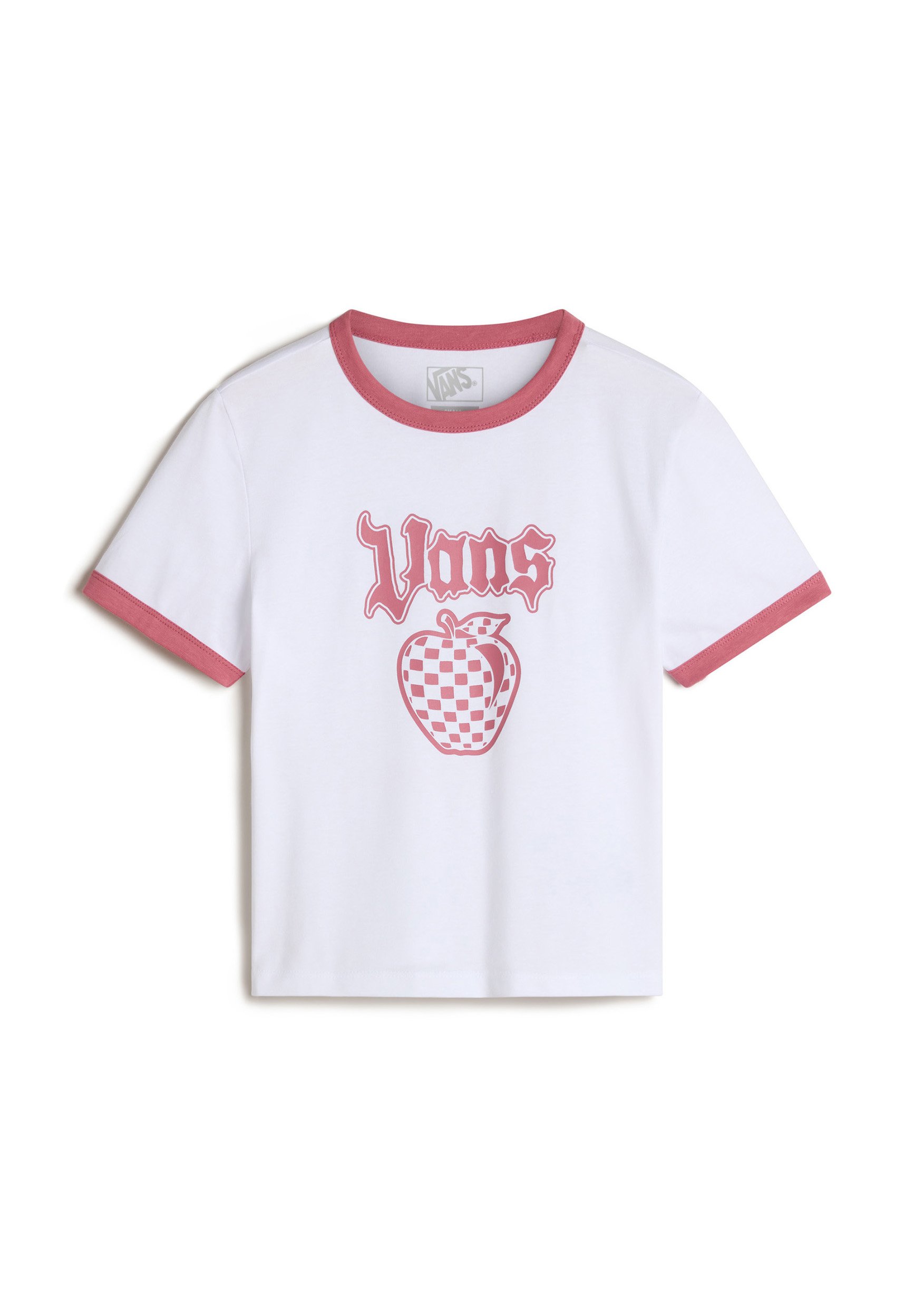 Vans APPLE BOOM RINGER - Triko s potiskem - white/mauvewood