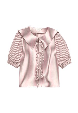 Marks & Spencer, TIE FRONT STRIPE - Blouse - red mix