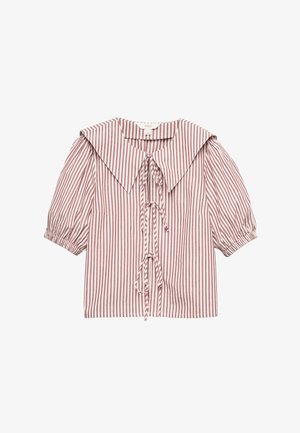 Marks & Spencer, TIE FRONT STRIPE - Bluse - red mix