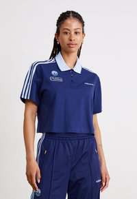 adidas Originals CROP - Polo krekls - dark blue