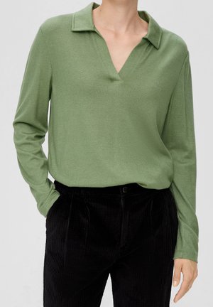 Poloshirt - mottled dark green