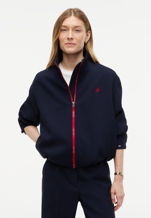 Tommy Hilfiger, LIGHTWEIGHT RELAXED ZIP-THRU BOMBER JACKET - Яке бомбър - dark blue