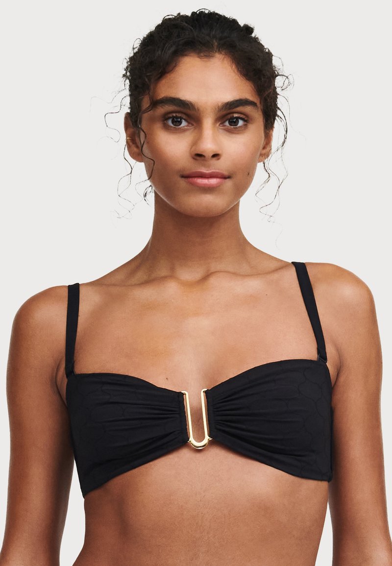 Chantelle GLOW WIREFREE BANDEAU BRA Bikini top black Zalando