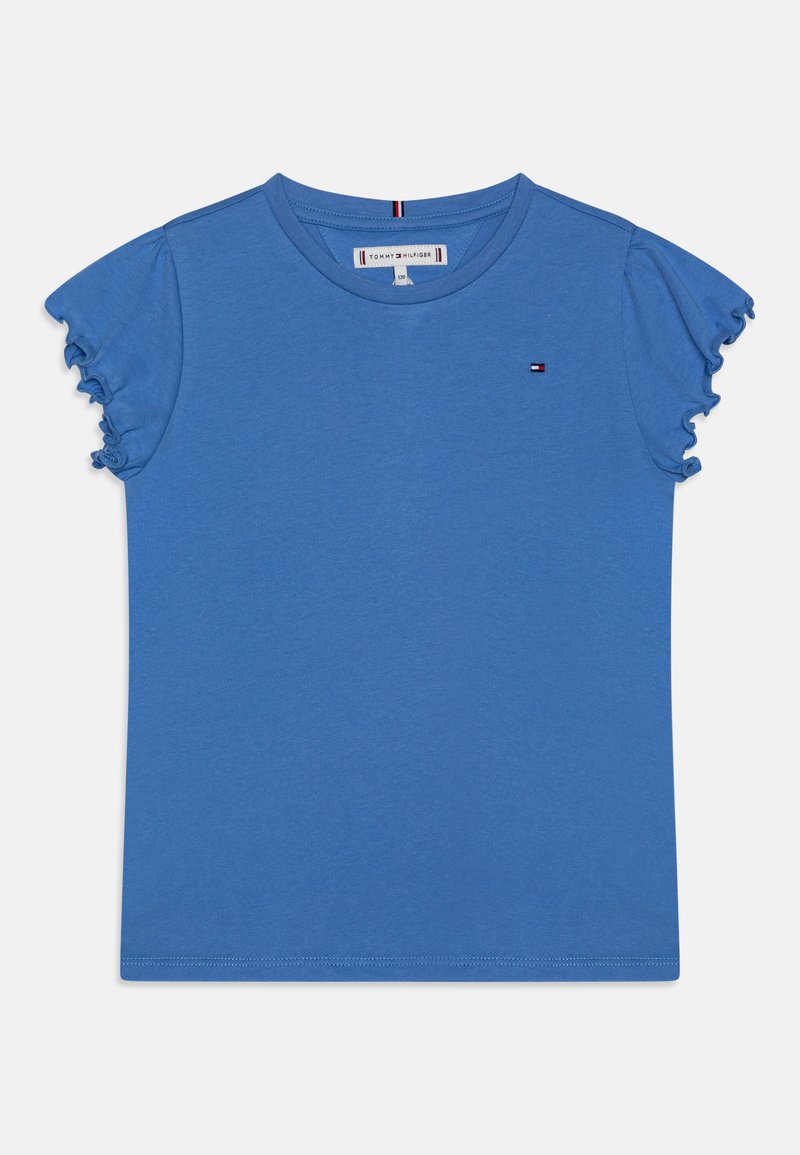 Tommy Hilfiger - ESSENTIAL RUFFLE SLEEVE - T-shirts - blue spell, Forstørre