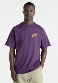 Vans BRUSH SCRIPT LOOSE FIT - T-shirt print - gothic grape