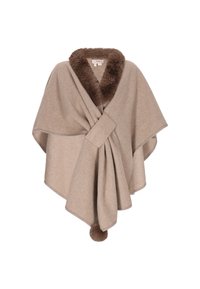 Poncho - beige melange