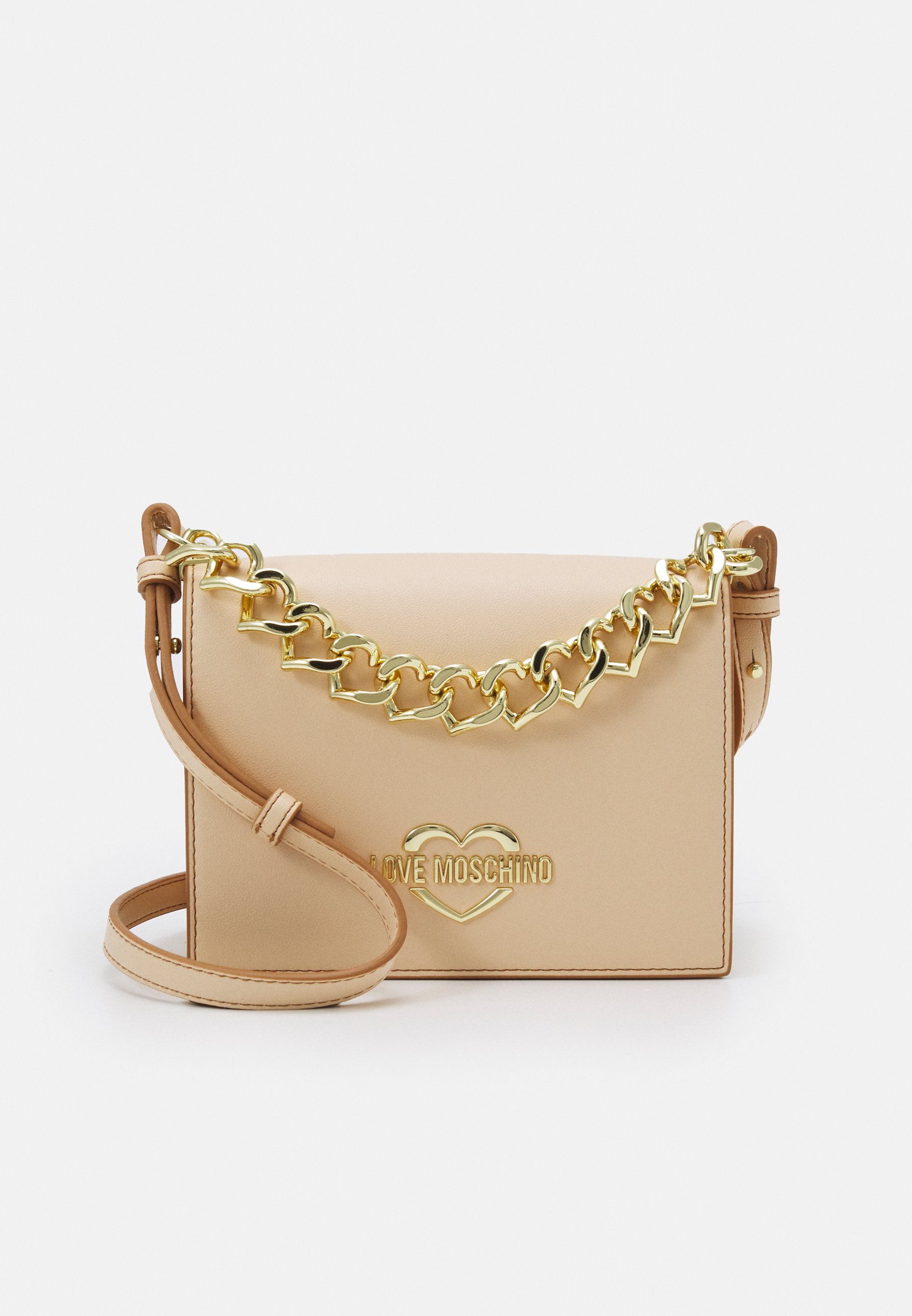 Love Moschino CHAIN CROSSBODY - Borsa a tracolla - naturale/nude/rosa -  Zalando.it