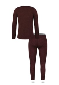 normani Outdoor Sports RWS MERINO Pullover Merino Unterhose SET - Unterhose lang - rot