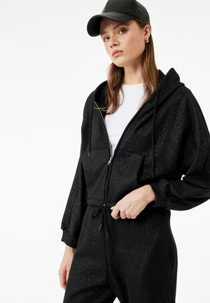 Sudadera con cremallera - black