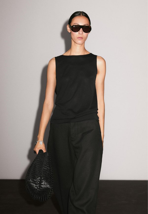 WITH DRAPED LOW-CUT BACK  - Top3