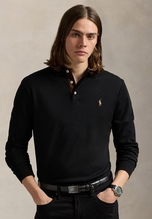 Polo Ralph Lauren, CUSTOM SLIM FIT SOFT COTTON POLO SHIRT - T-shirt à manches longues - black