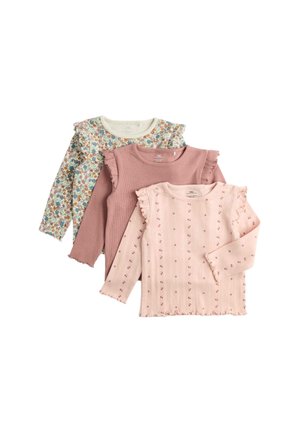 Marks & Spencer, 3 PACK UNISEX - Top s dlouhým rukávem - pink mix