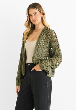 EDGE TO EDGE - Cardigan - khaki