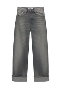 TURN UP HEMS - Jeans baggy - grey