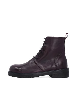 Schnürstiefelette - dark red