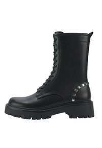 Nine West - SALLEZ - Šņorējami puszābaki - black Miniatūras attēls 1