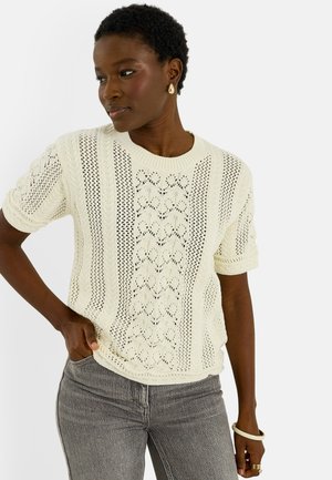Grain de Malice, PULL MANCHES COURTES - Camiseta estampada - ecru