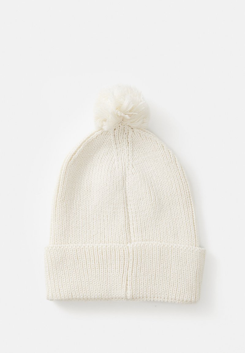 The North Face LOGO BOX POM BEANIE UNISEX Berretto white dune