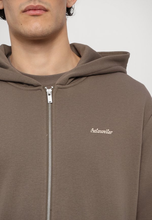 REGULAR LIGHT ZIP HOODIE UNISEX - Zip-up sweatshirt - taupe3