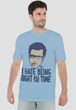 Universal Studios, JURASSIC PARK THE DR. IAN MALCOLM - Print T-shirt - light blue