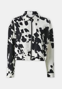 SOMETHINGNEW COW PRINT CORT CROPPED - Let jakke / Sommerjakker - macadamia