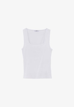 OXXO, OXXO SQUARE NECK BODYCON TANK TOP - Top - white