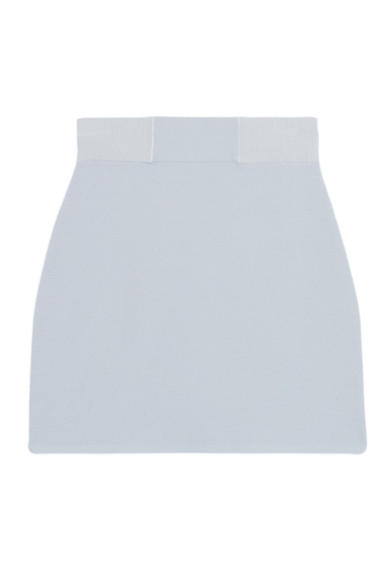 CLAUDIE PIERLOT Minirok lichtblauw gemêleerd