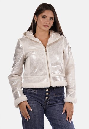 Giacca in similpelle - offwht