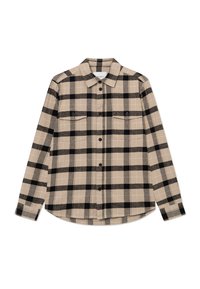 LENNON CHECK OVERSHIRT - Skjorter - dark sand/black
