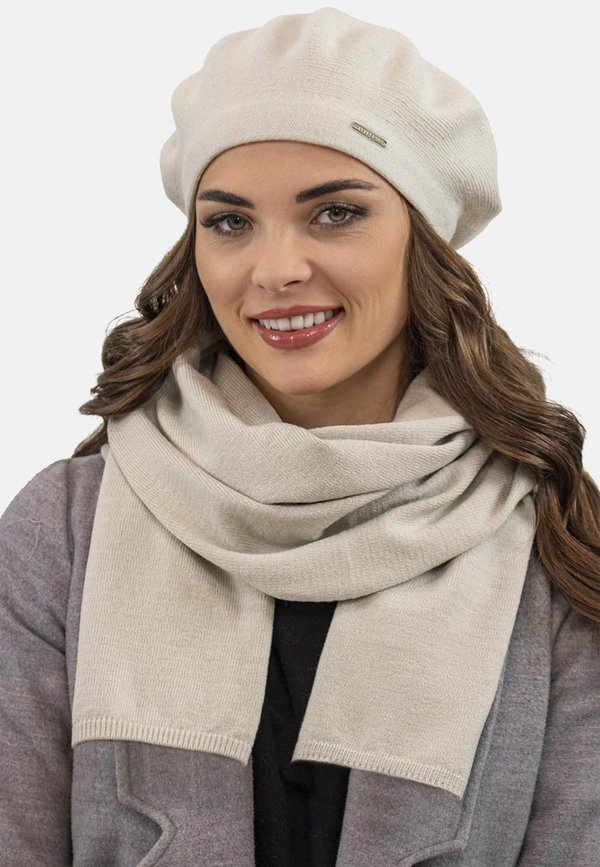 7005 BERET AND SCARF SET - Schal - beige