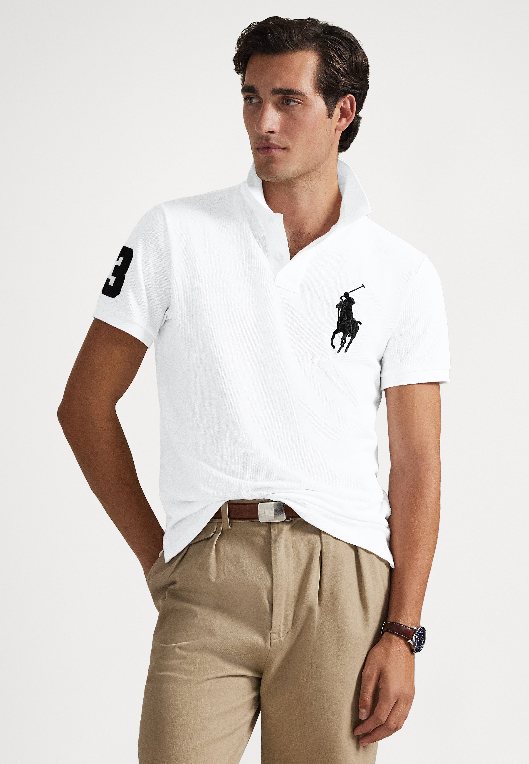 POLO RALPH LAUREN ブラック SLIM FIT 1枚　白 楽天市場】ラルフローレン シャツ スリムフィット（柄無地）（Tシャツ