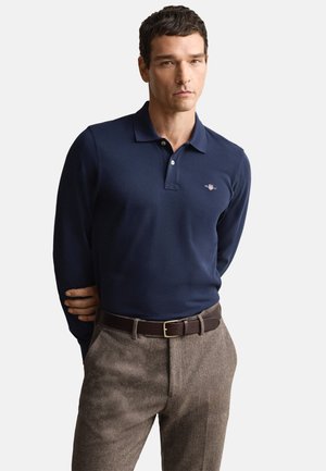 GANT SHIELD RUGGER - Polo - evening blue