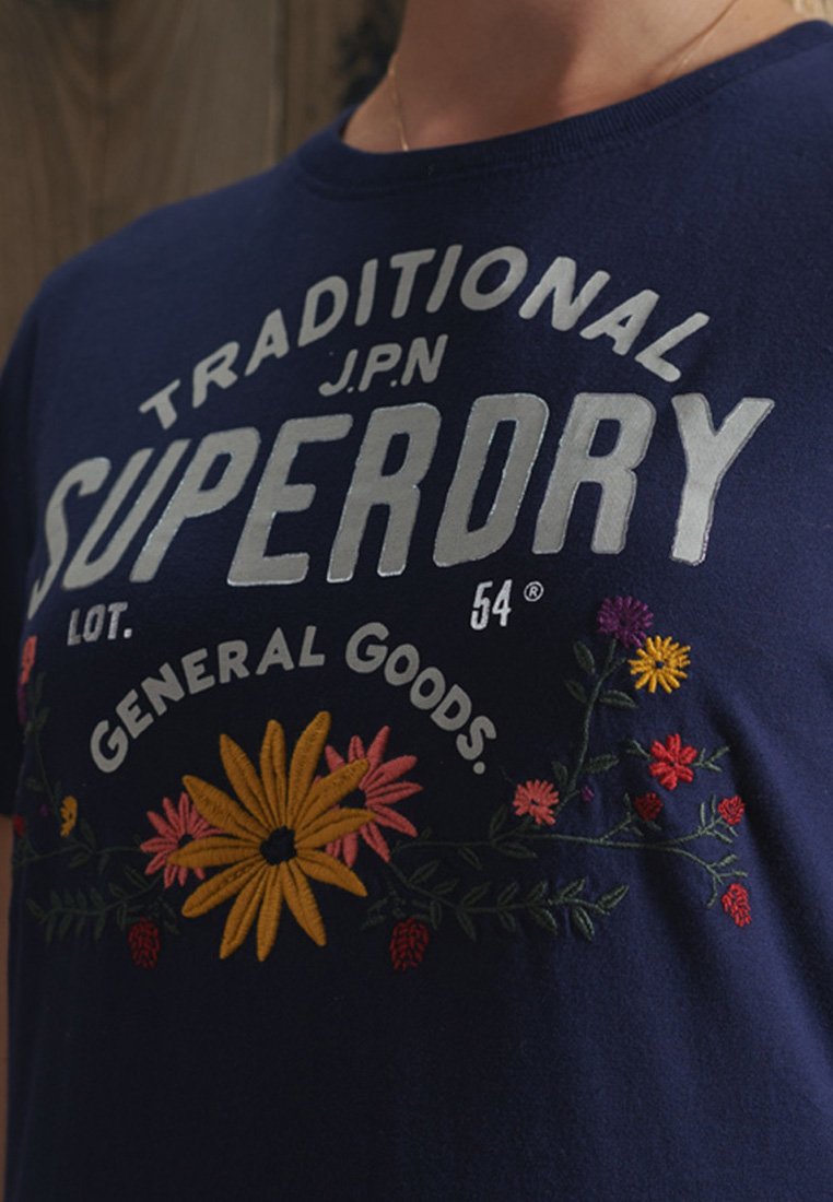 superdry navy t shirt