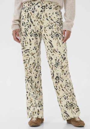 COCO  - Džínsy s rovným strihom - oatmeal leopard