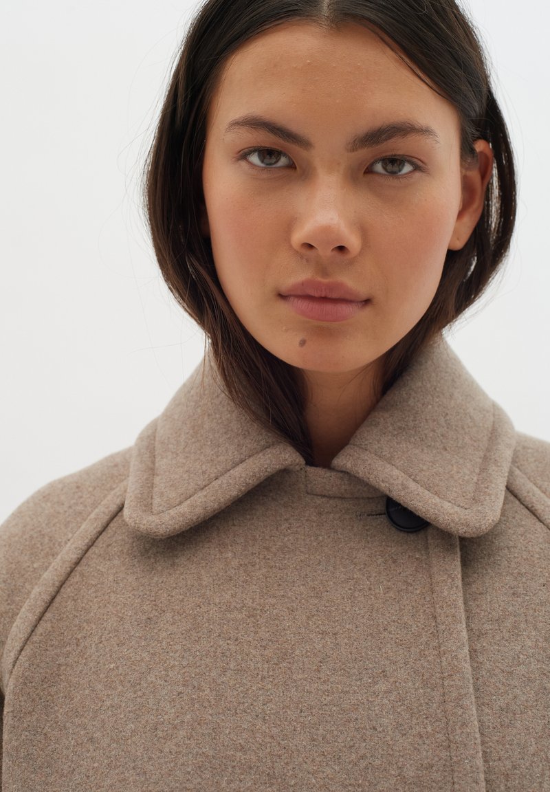 InWear THORAIW MINONA - Kurzmantel - sandy grey melange/braun  
