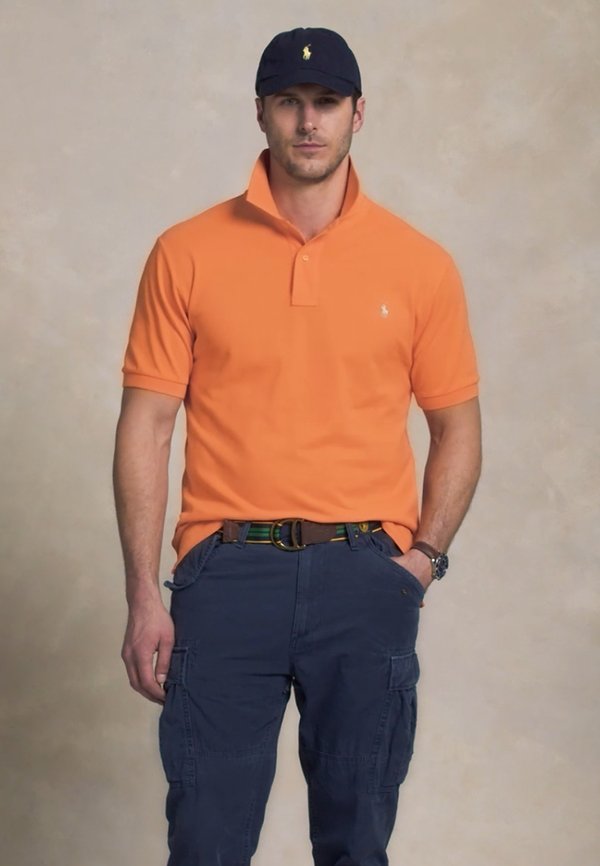 THE ICONIC MESH POLO SHIRT - Polo shirt - classic peach3
