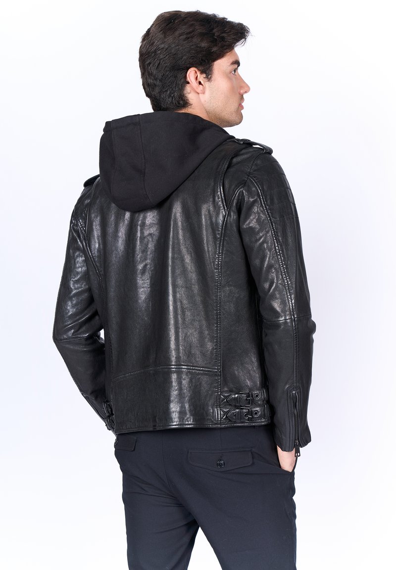 Freaky Nation ALL Lederjacke black/schwarz