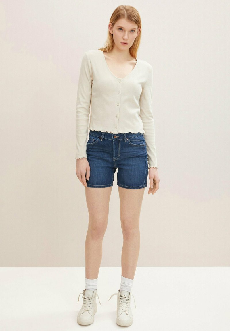 Damen Kleider | TOM TAILOR DENIM Jeans Shorts used mid stone blue denim/dunkelblau - AE87085 Damen Kleider | TOM TAILOR DENIM Jeans Shorts used mid stone blue denim/dunkelblau - AE87085