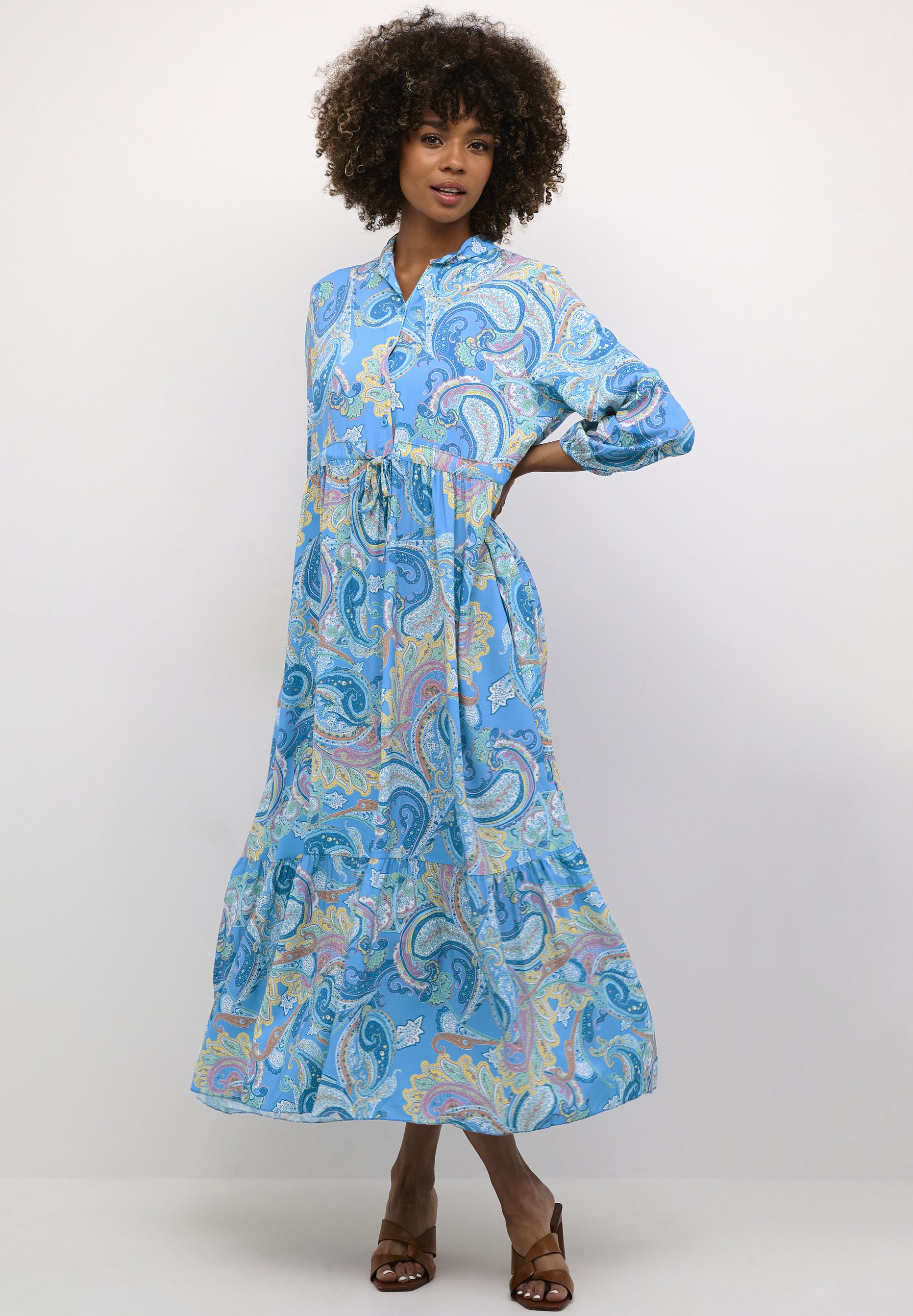 Cream CRAlora Vestito Lungo Blue Paisley blu Zalando it Cream CRAlora Vestito Lungo Blue Paisley blu Zalando it