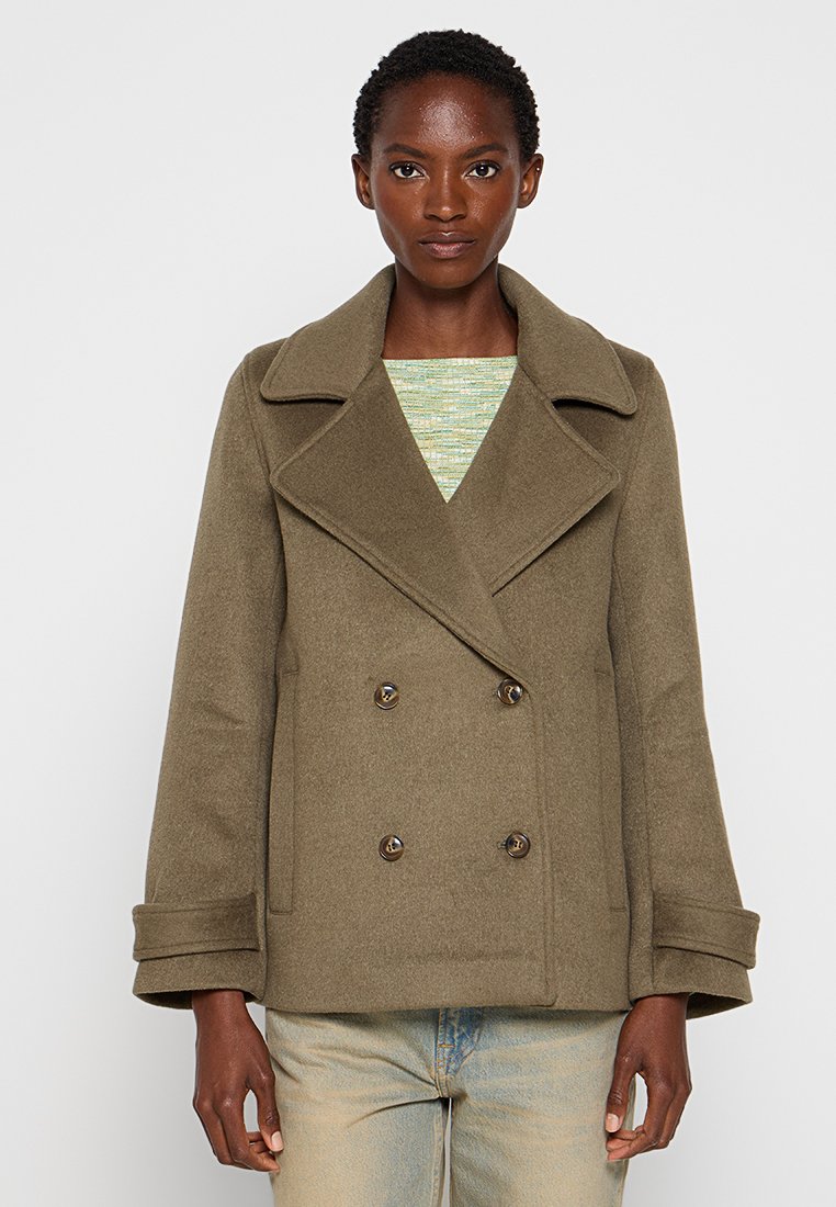 Samsøe Samsøe Jas groen gemêleerd