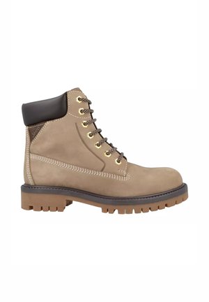 Stivaletti con plateau - beige