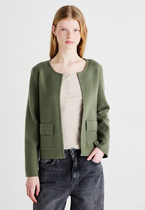 VISOLVEJ ONECK CARDIGAN - Strickjacke - kalamata