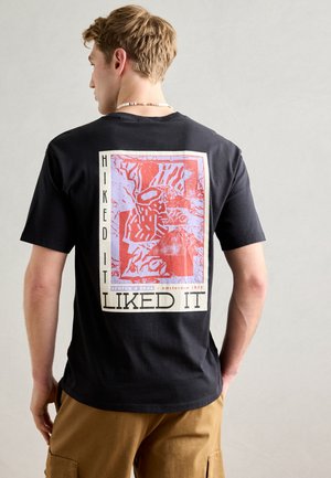 RELAXED FIT FRONT BACK  - T-shirt med print - meteorite