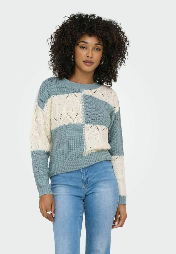 JDYJUSTY L/S MIX STRUC NOOS - Strickpullover