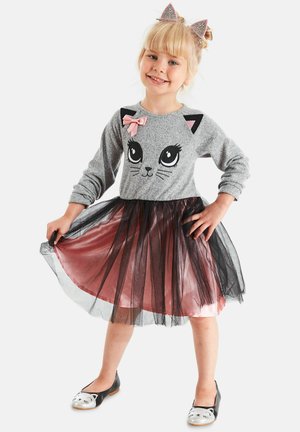 Denokids, GAUZY CAT - Strikkjoler - grau-meliert