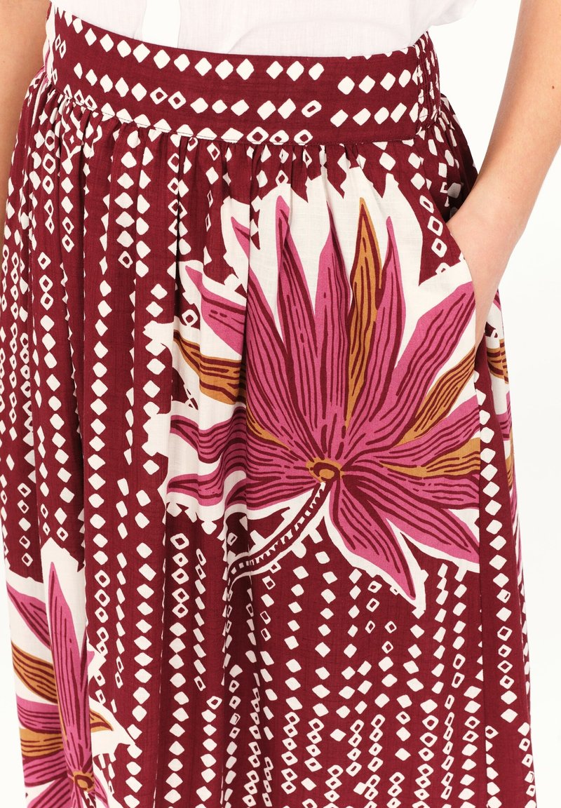 Jupe Droite Caroll Taille 36 En Coton Multicolore - Occasion Très Bon état