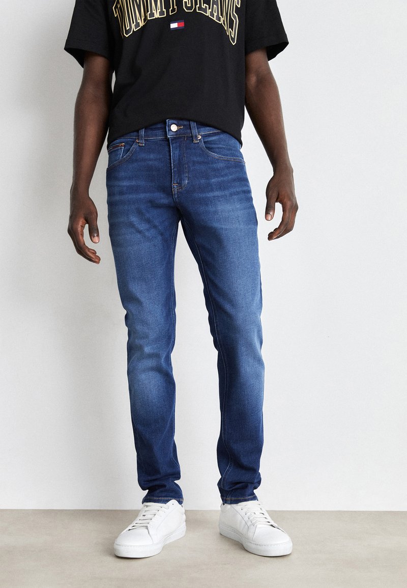 Tommy Jeans SCANTON SLIM - Jeans Slim Fit - denim dark/dark-blue denim ...