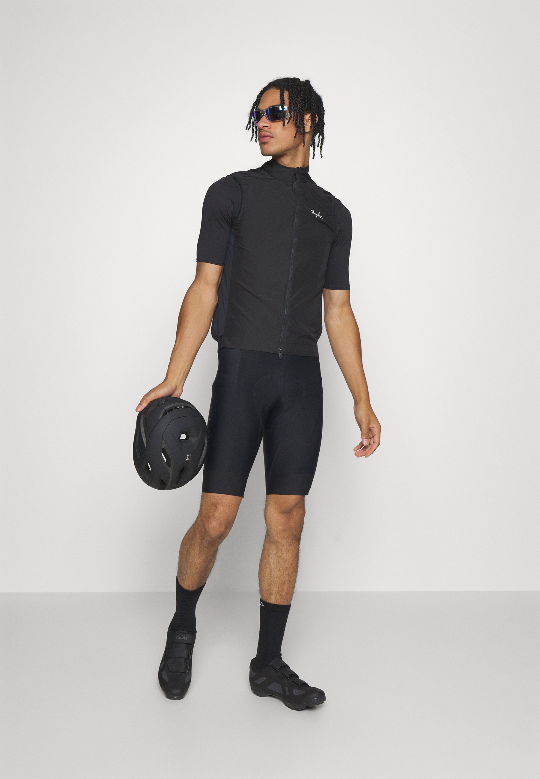 Rapha MENS CORE GILET - Vest - anthracite/white alyssum/sort