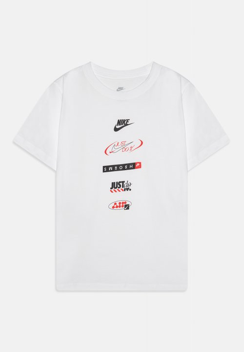 Nike TEE LOGOS UNISEX - Camiseta estampada - white — photo 3